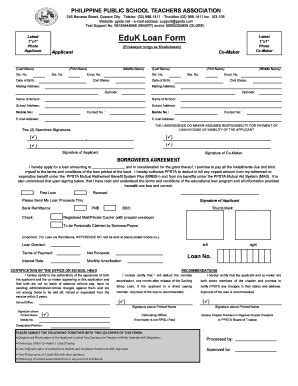 PPSTA Online Loan Forms.